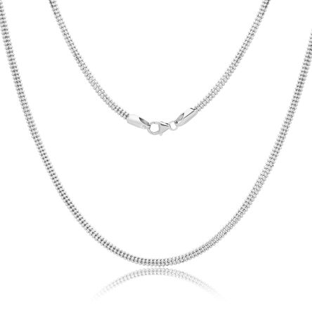 Naszyjnik srebrny damski szeroki pr.925
