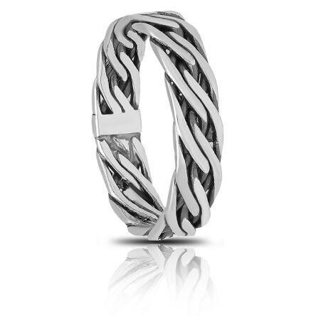 Pierścionek srebrny obrączka pr.925