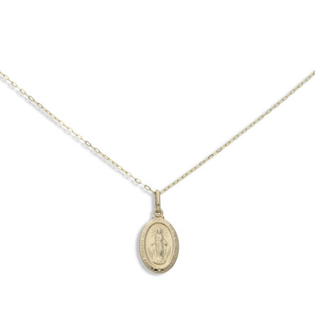 Medalik złoty Matka Boska Cudowna