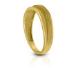 Pierścionek złoty z subtelnym zdobieniem  - 3