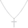 Srebrny krzyż z wizerunkiem Jezusa pr.925 - 2