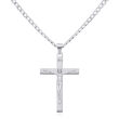 Srebrny krzyż z wizerunkiem Jezusa pr.925 - 3