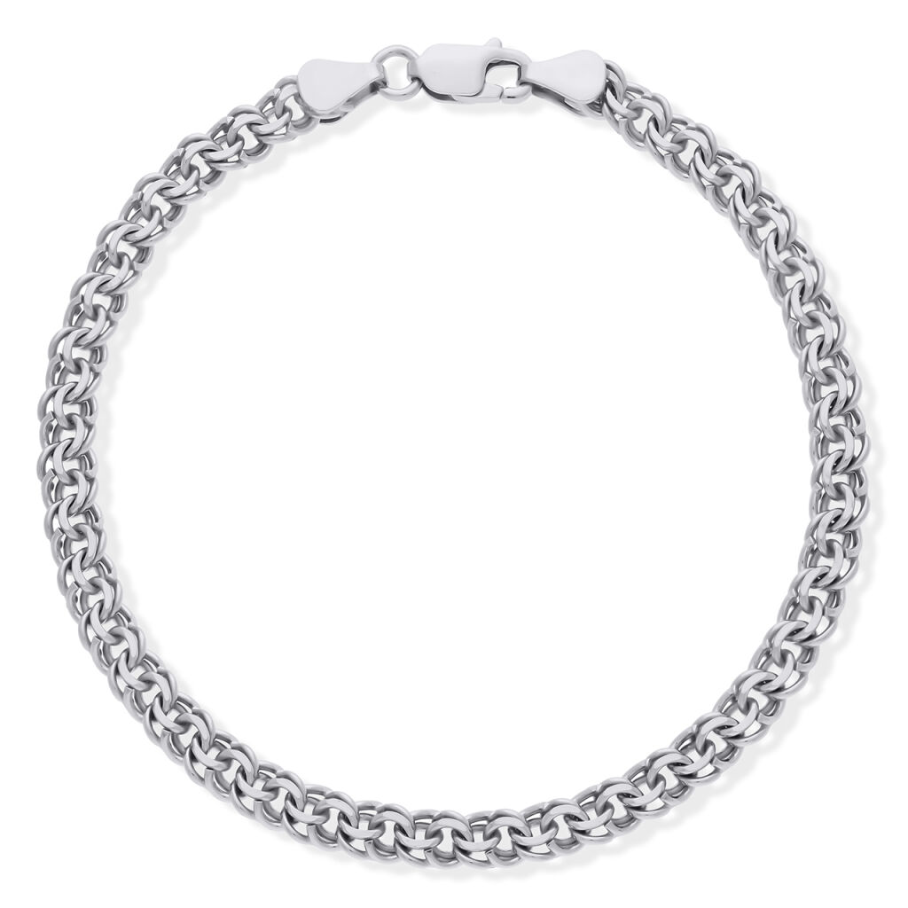 Bransoletka srebrna męska garibaldi pr.925