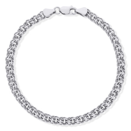 Bransoletka srebrna męska garibaldi pr.925