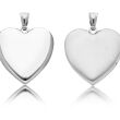 Puzderko srebrne gładkie serce pr.925 - 2