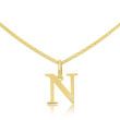 Złota Literka N z Brylantem pr.585 - 2