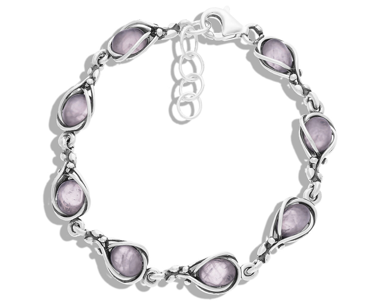 Bransoletka srebrna z naturalnym Kwarcem