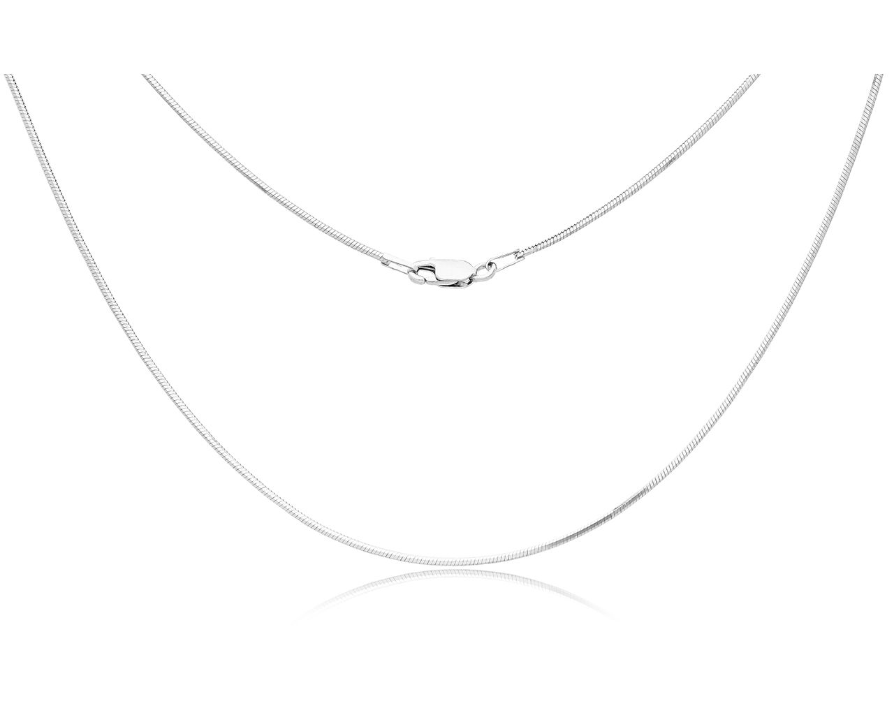 Łańcuszek srebrny damski splot linka