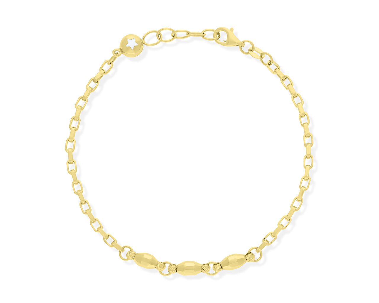 Złota bransoletka diamentowana pr.585