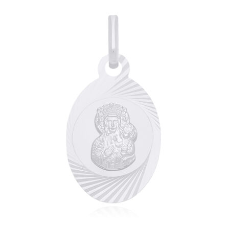 Medalik Srebrny z Matką Boską pr.925