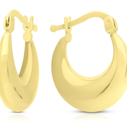 Złote kolczyki wiszące gładkie koła pr.585