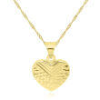 Złota zawieszka błyszczące serce pr.585 - 2
