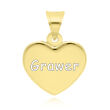 Złota zawieszka błyszczące serce pr.585 - 3