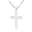 Srebrny krzyżyk gładki na łańcuszek pr.925 - 4