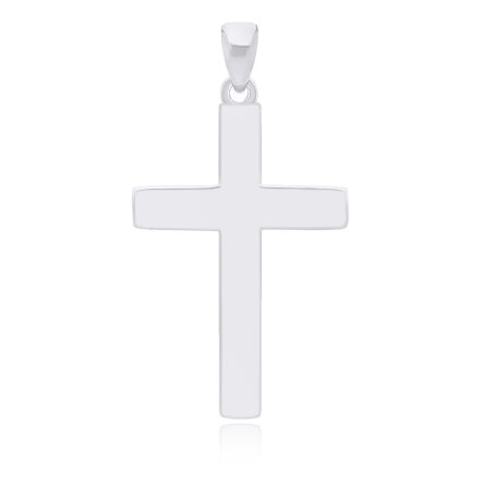Srebrny krzyżyk gładki na łańcuszek pr.925