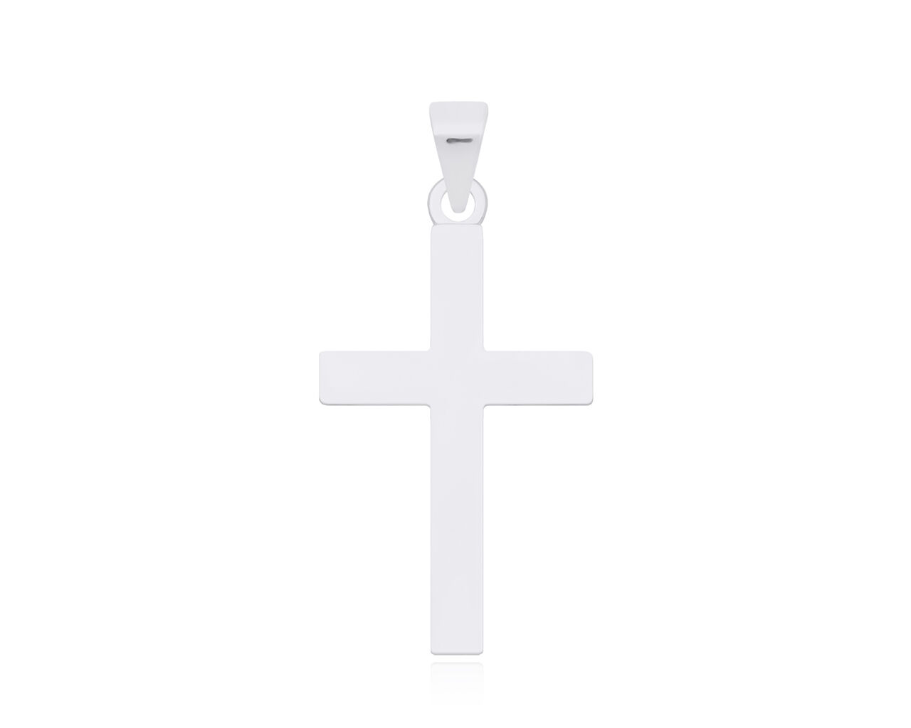 Krzyżyk srebrny gładki pr.925