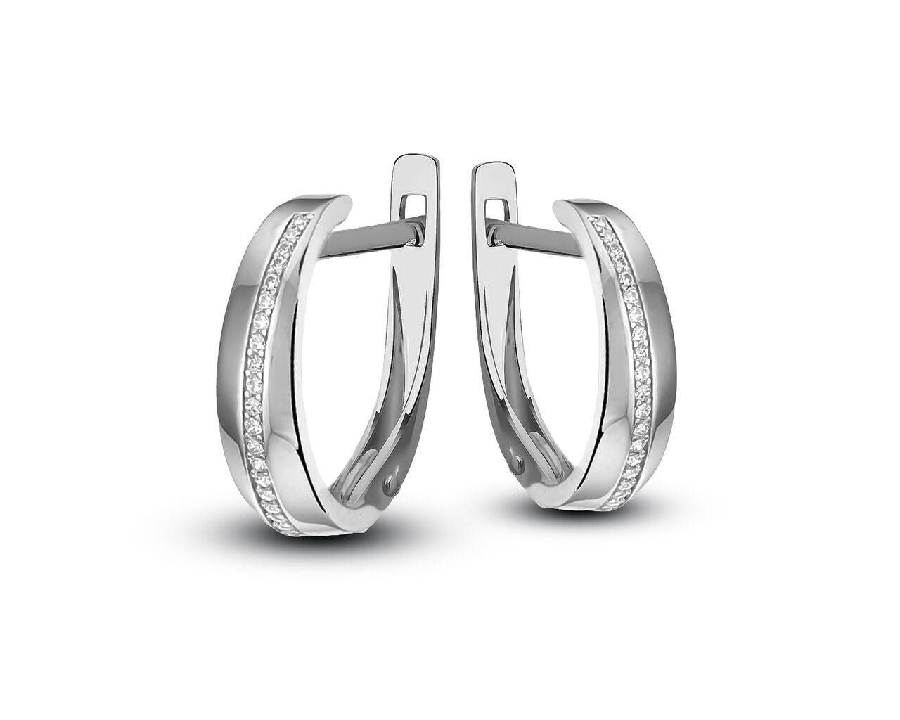 Srebrne kolczyki angielskie zapięcie subtelne