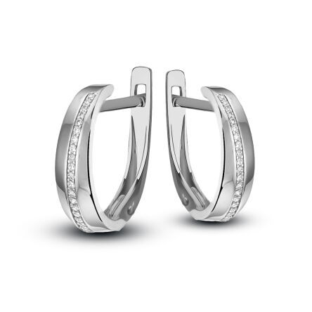 Srebrne kolczyki angielskie zapięcie subtelne