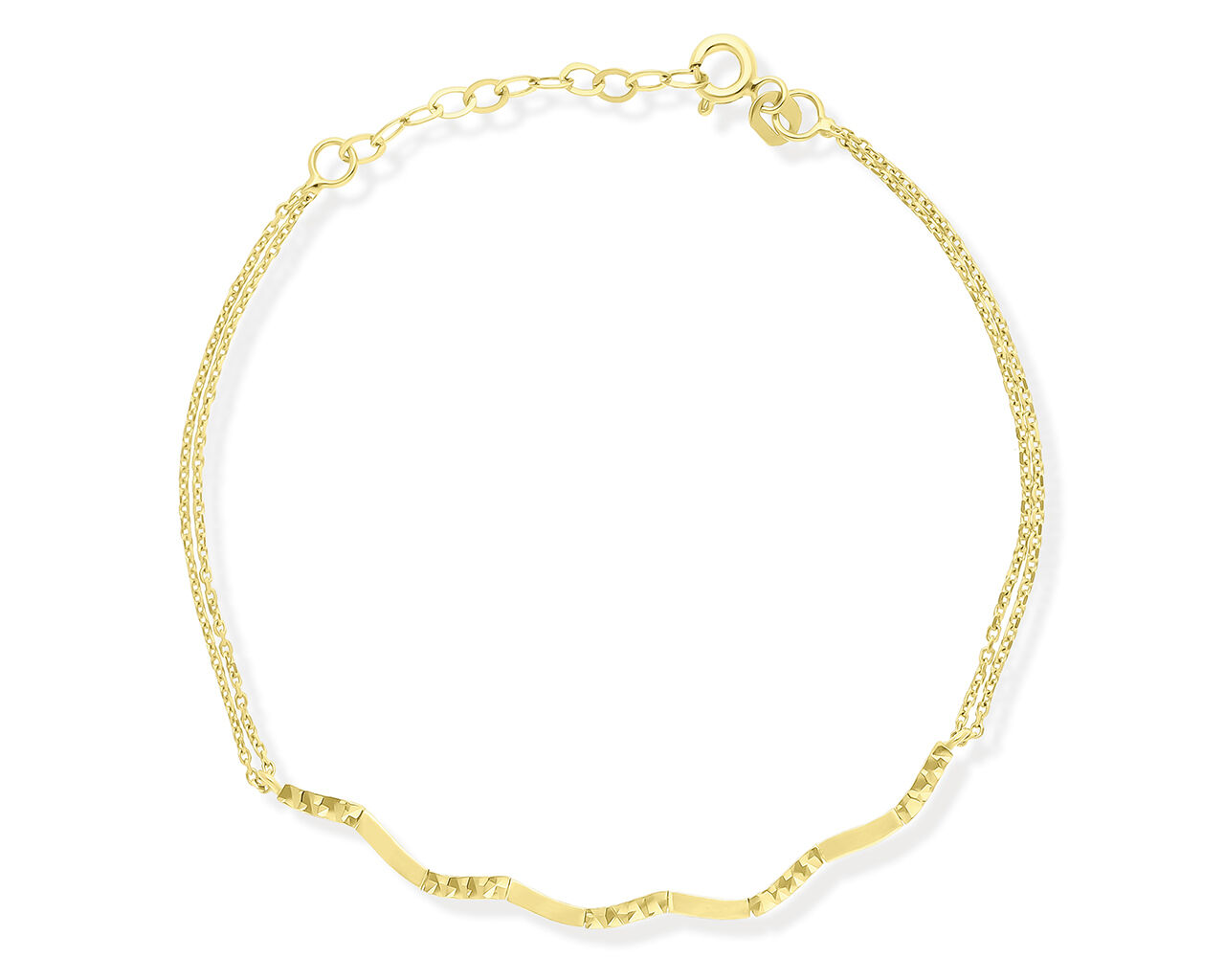Bransoletka złota 585 elegancki wzór