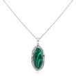 Zawieszka srebro 925 Malachit Srebrny Ornament - 3
