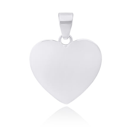 Zawieszka srebrna gładkie serce pr.925