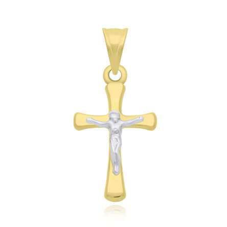 Złoty krzyżyk 585 z wizerunkiem Jezusa