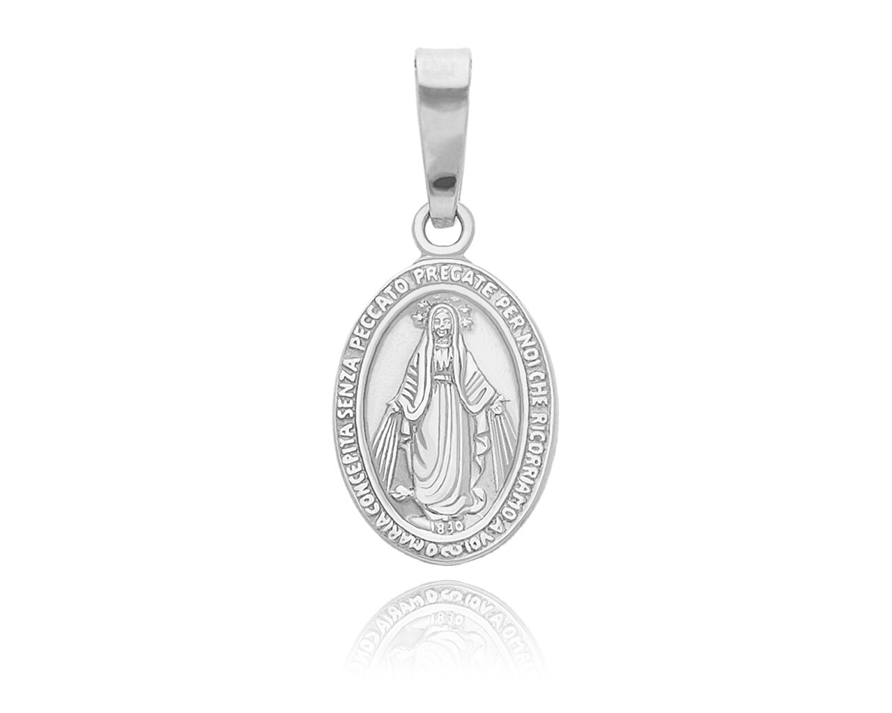 Srebrny medalik Matka Boska Cudowna