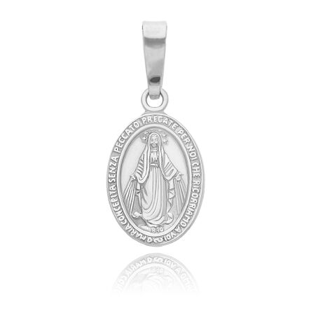 Srebrny medalik Matka Boska Cudowna