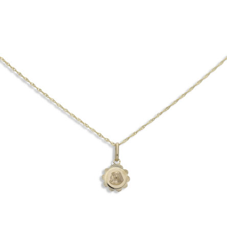 Medalik złoty grawerowany Matka Boska w Chuście