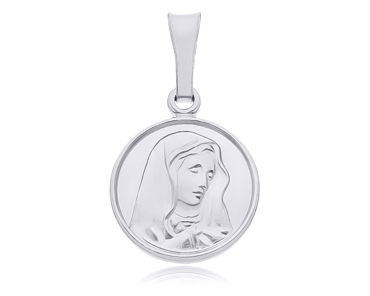 Srebrny medalik z Matką Boską pr.925