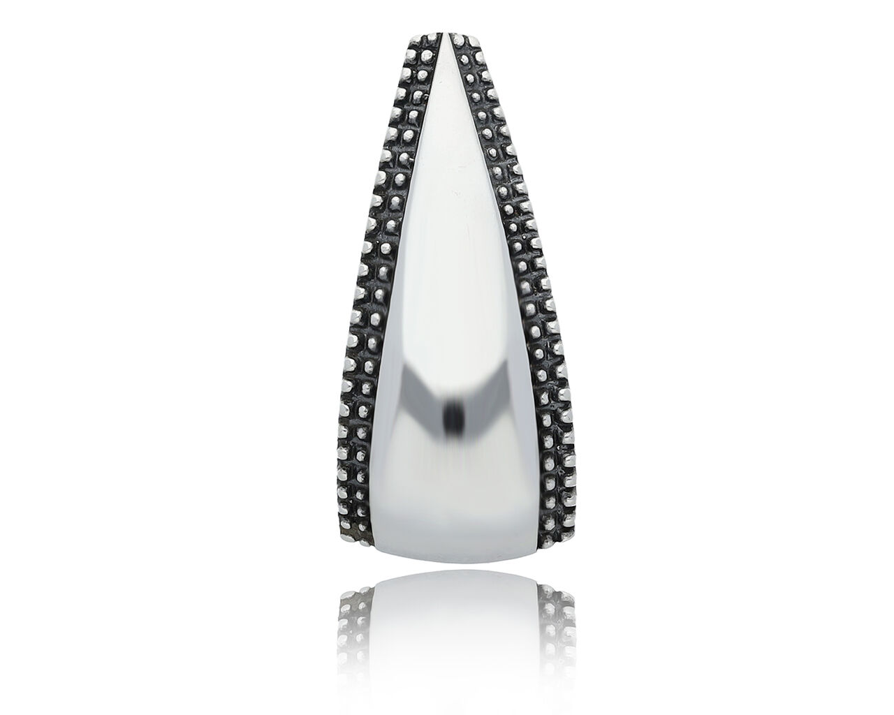 Zawieszka srebrna duża gładka pr.925