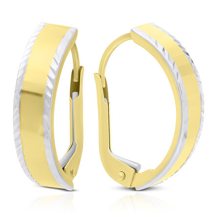 Złote kolczyki diamentowane pr.585