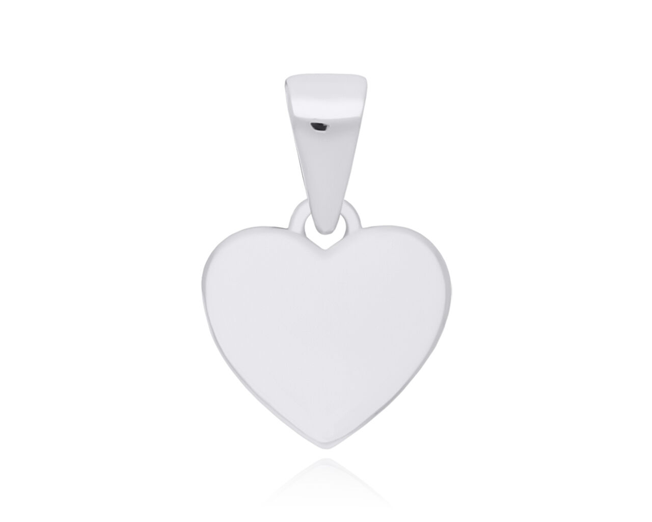 Zawieszka srebrna serduszko gładkie pod grawer