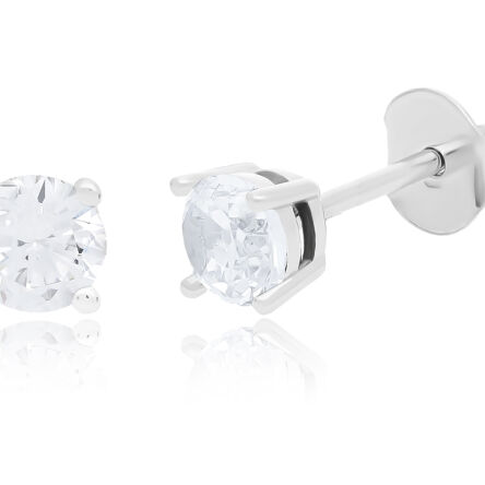 Kolczyki srebrne sztyfty z cyrkoniami pr.925