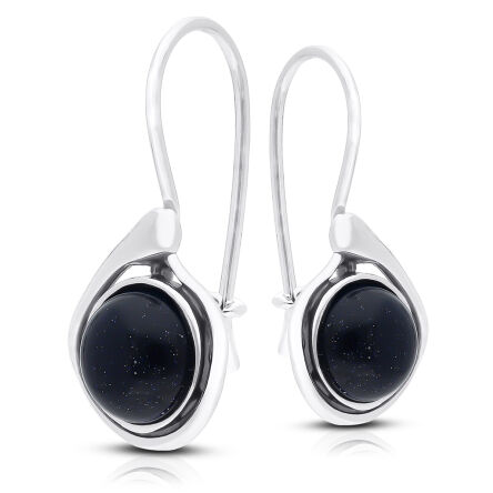 Kolczyki srebrne z Nocą Kairu pr.925