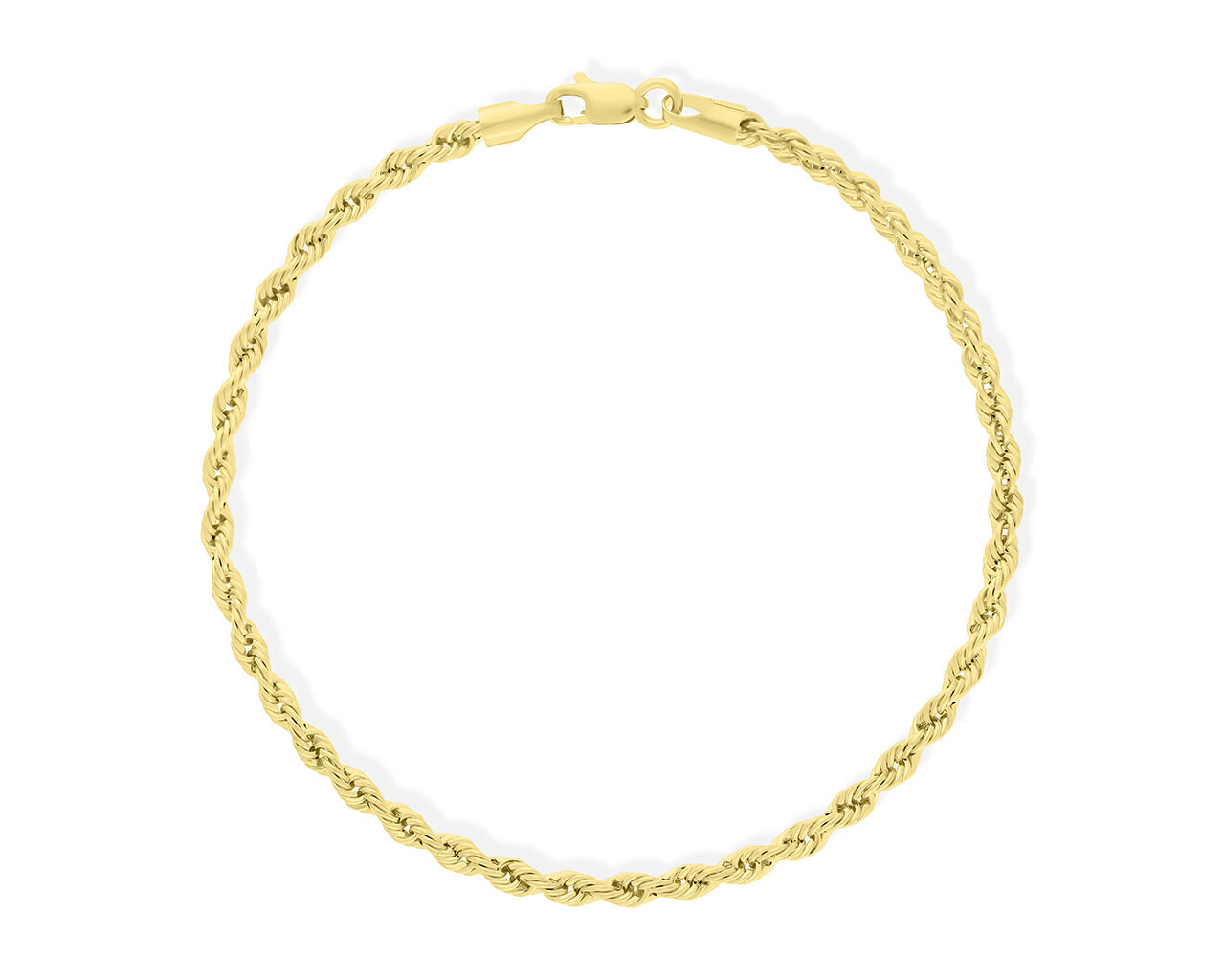 Bransoletka złota 585 splot Kordel gruba