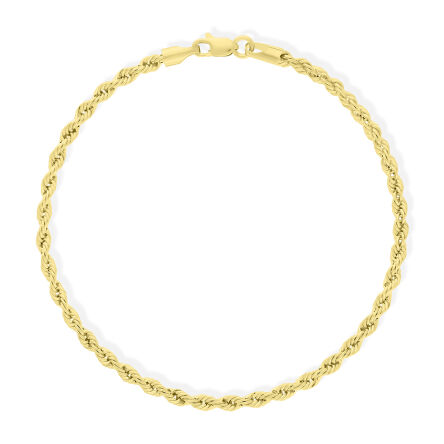 Bransoletka złota 585 splot Kordel gruba