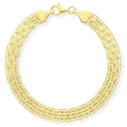 Bransoletka złota 585 szeroka damska