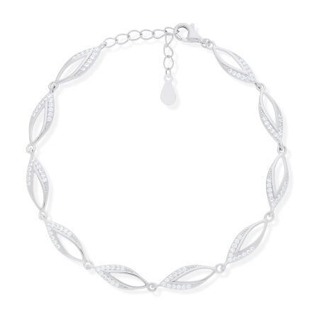 Bransoletka srebrna o eleganckim wzorze pr.925