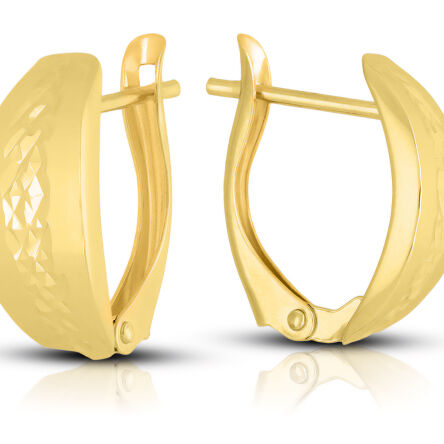 Kolczyki złote 585 na angielskim zapięciu