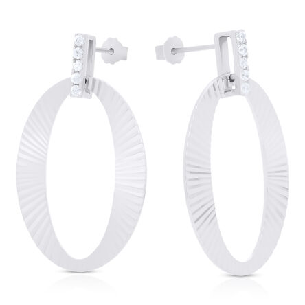 Kolczyki srebrne wiszące błyszące sztyfty pr.925