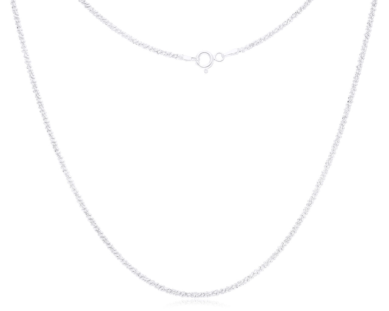 Łańcuszek srebrny o błyszczącym splocie pr.925