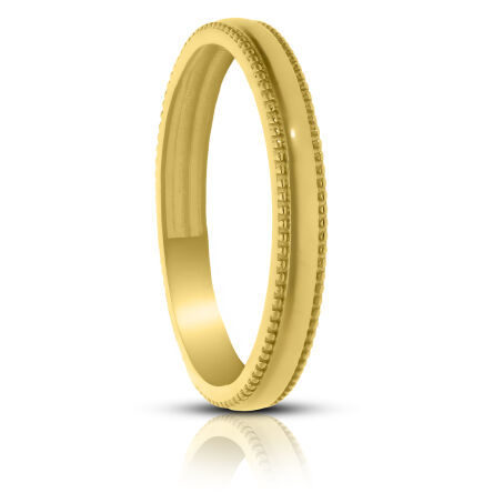 Pierścionek złoty pr.585 ze zdobieniem wokół