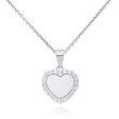 Zawieszka srebrna serce z cyrkoniami pr.925 - 3