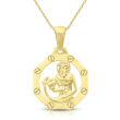 Zawieszka złota 585 znak zodiaku Wodnik - 2