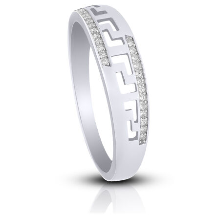 Pierścionek srebrny 925 z motywem greckim