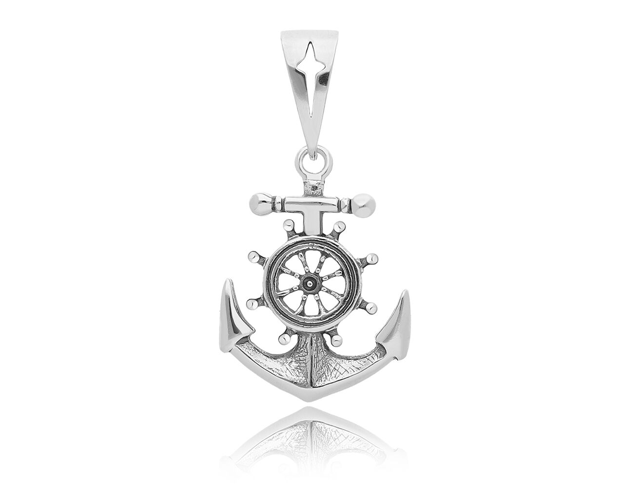 Męska zawieszka srebrna kotwica