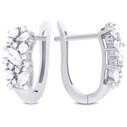 Kolczyki srebrne 925 angielskie bogato zdobione