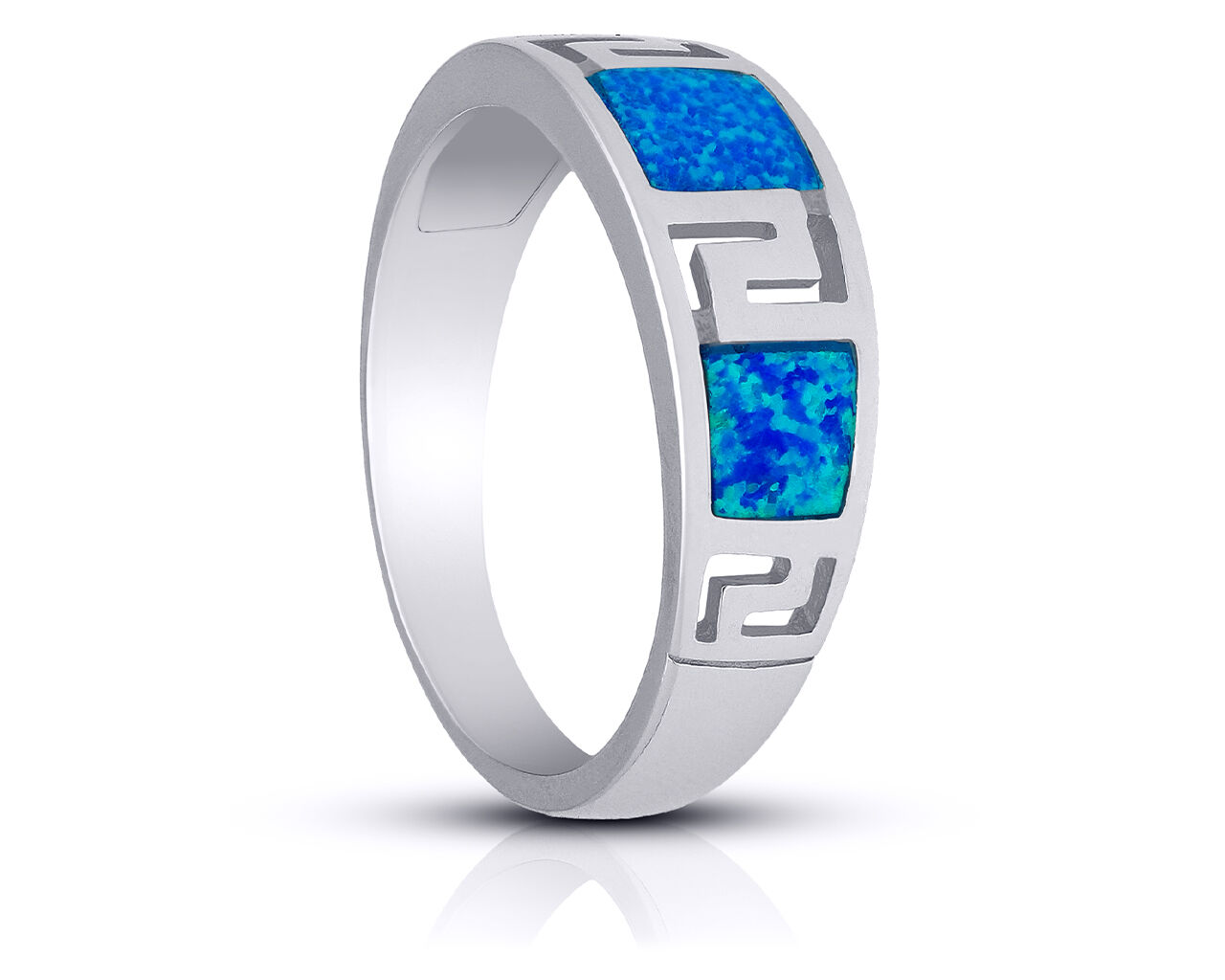 Pierścionek srebrny z opalem pr.925