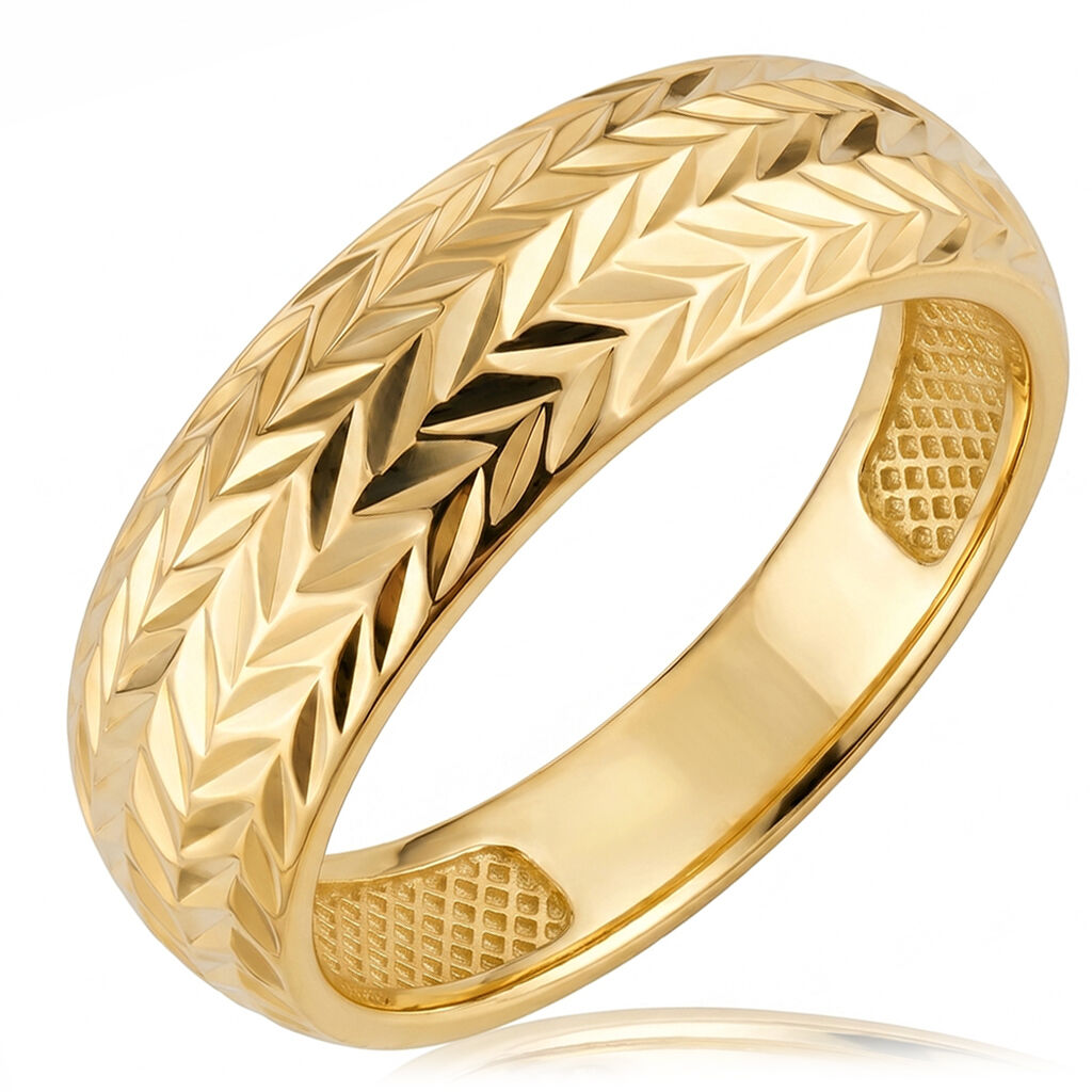 Złoty pierścionek 585 diamentowany elegancki